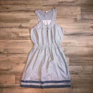 Silver Jeans Blue & White Striped Dress Size XL